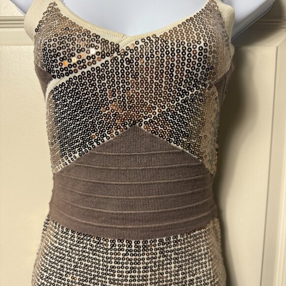 2bBebe Sweater Sequin Bandage Mini Dress – XS - New without tags - Picture 2 of 7